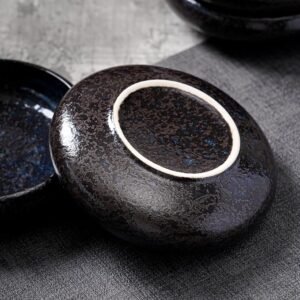 Nebula Blue Ceramic Side Plates, Set of 4